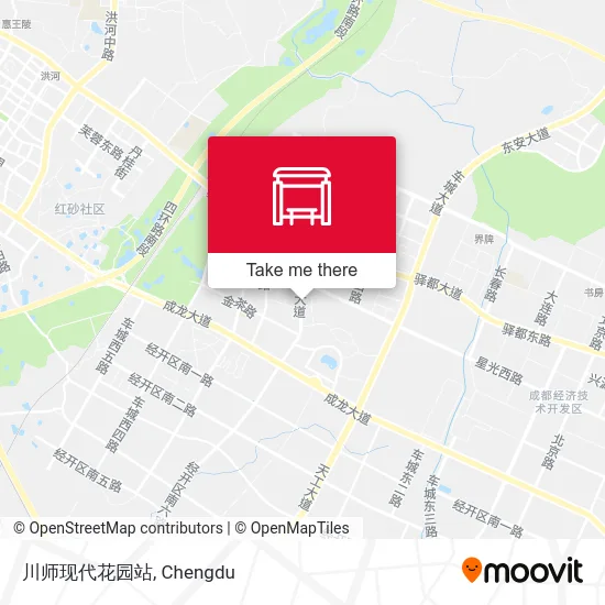 川师现代花园站 map