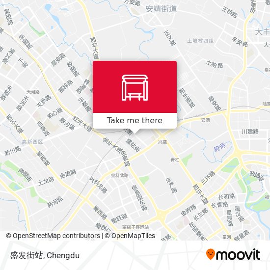 盛发街站 map
