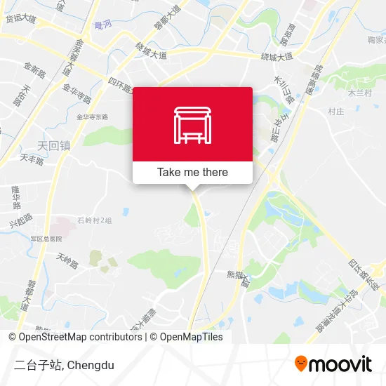 二台子站 map