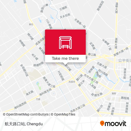 航天路口站 map