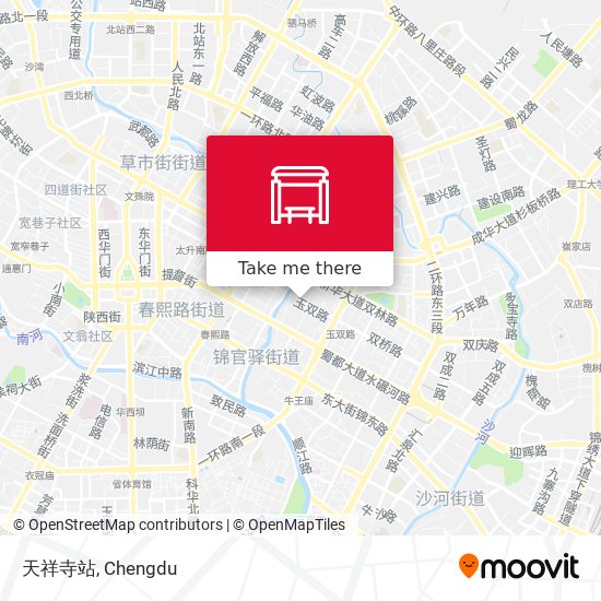 天祥寺站 map