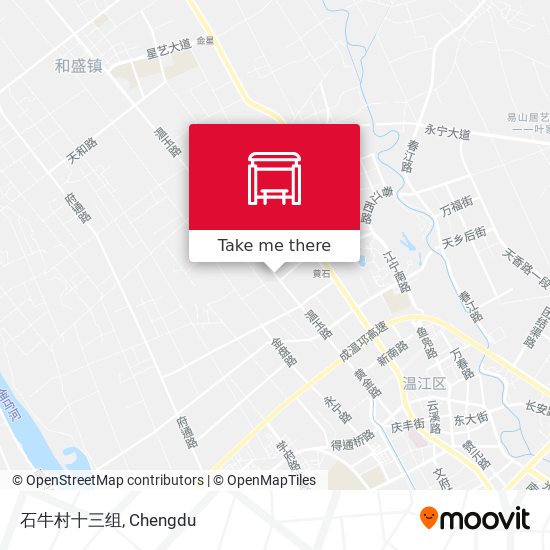 石牛村十三组 map