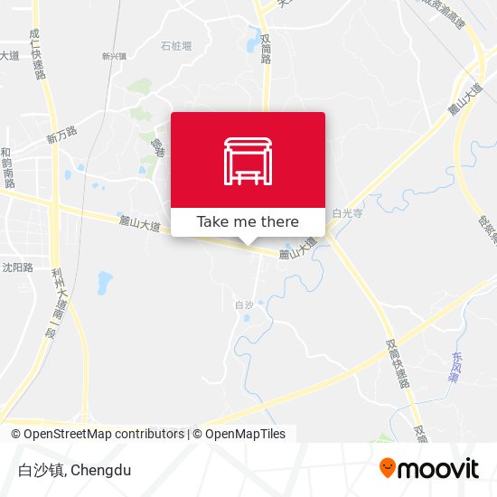 白沙镇 map