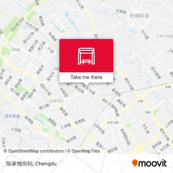 陈家桅街站 map