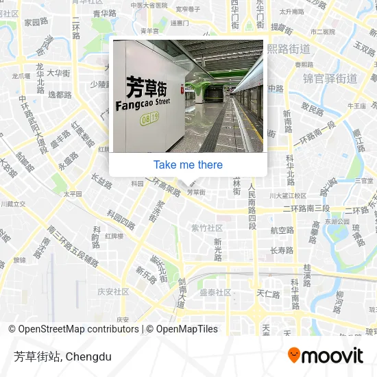 芳草街站 map