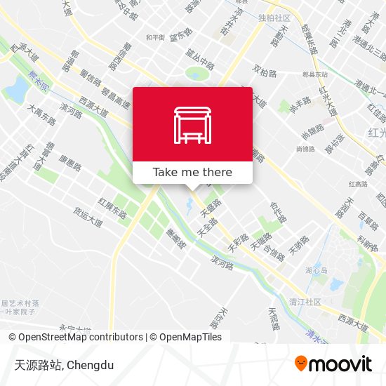 天源路站 map