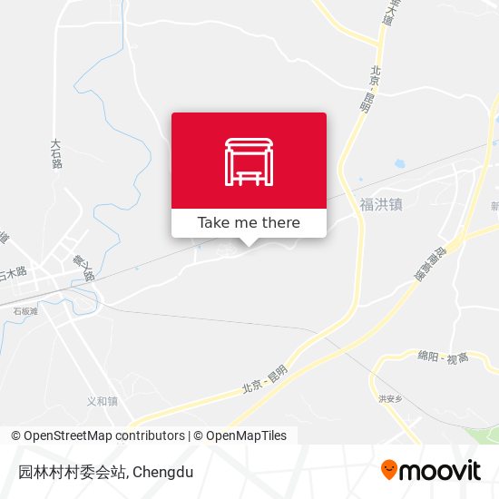 园林村村委会站 map