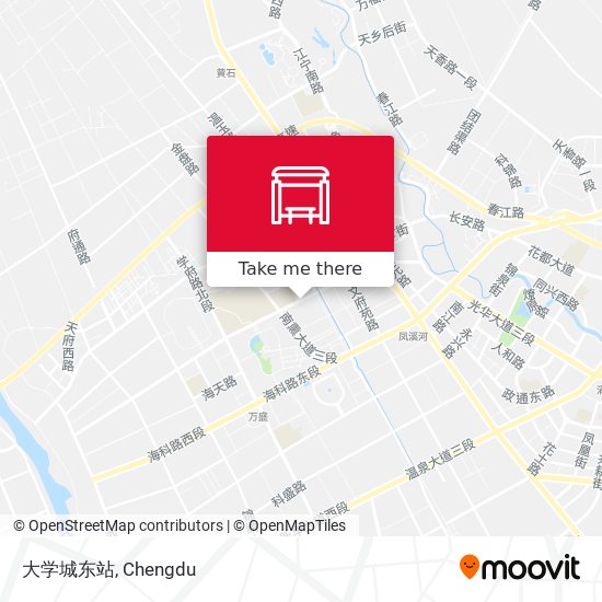 大学城东站 map