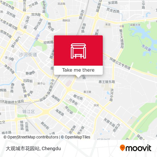 大观城市花园站 map