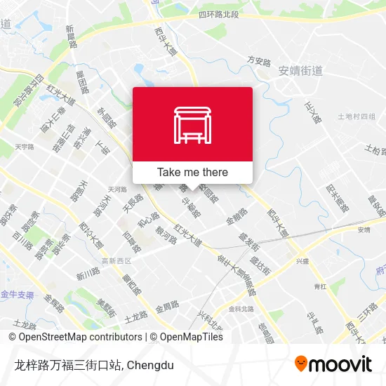 龙梓路万福三街口站 map