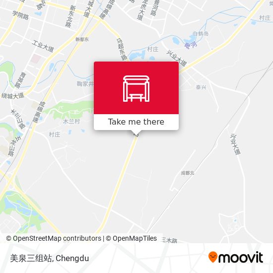美泉三组站 map