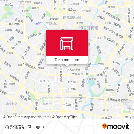 领事馆路站 map