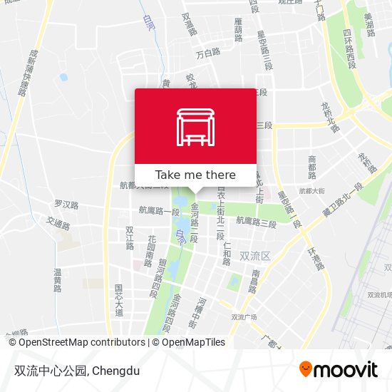 双流中心公园 map