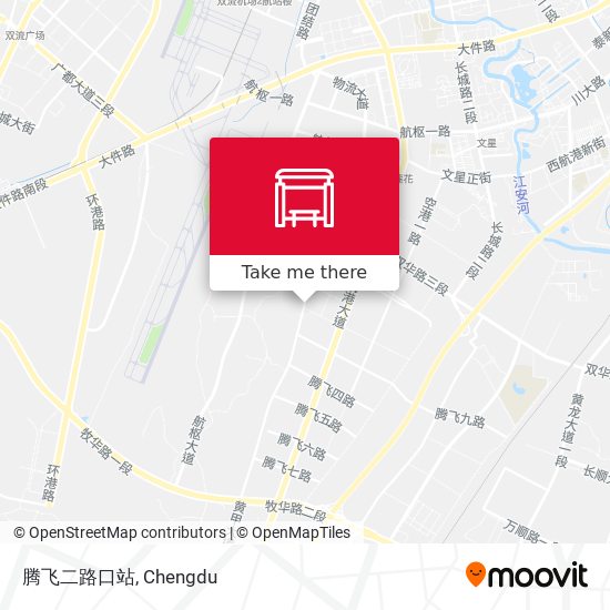 腾飞二路口站 map