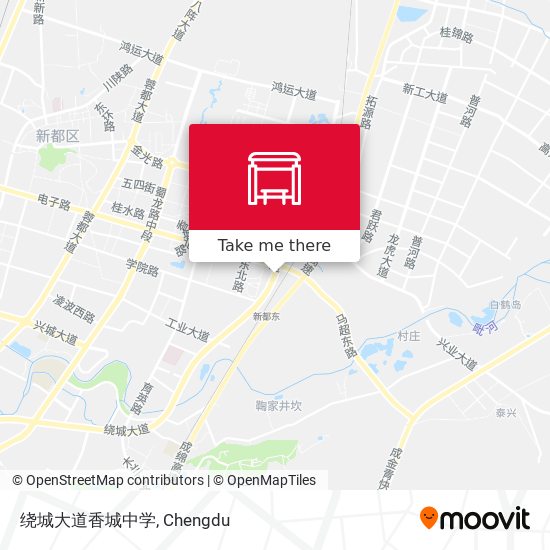 绕城大道香城中学 map
