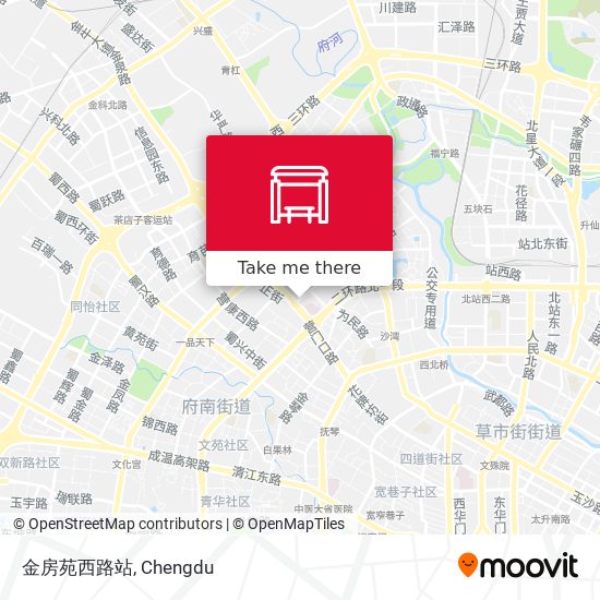 金房苑西路站 map