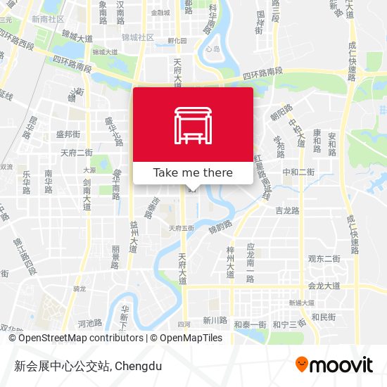 新会展中心公交站 map