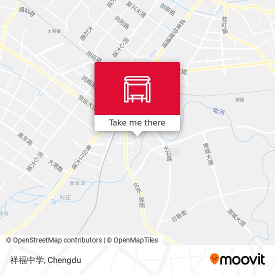 祥福中学 map