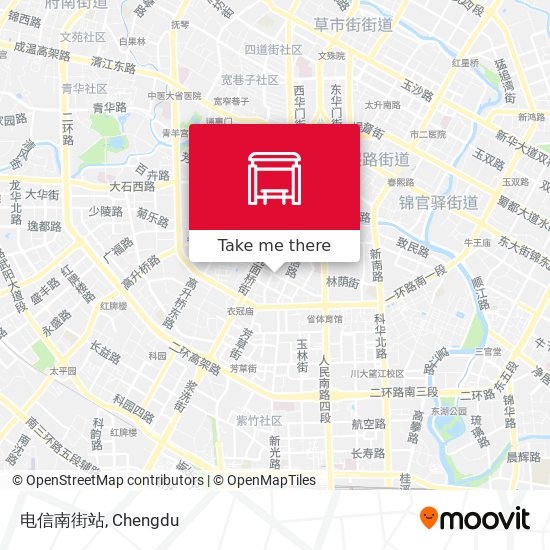 电信南街站 map