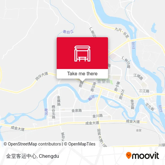 金堂客运中心 map