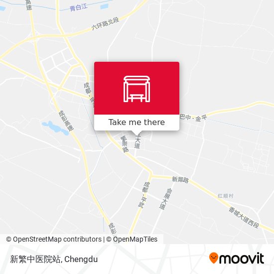 新繁中医院站 map