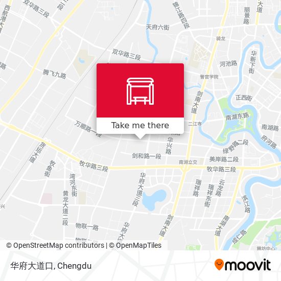 华府大道口 map