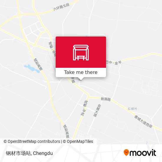 钢材市场站 map