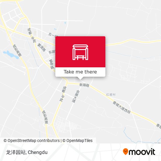 龙泽园站 map