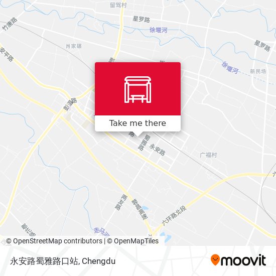 永安路蜀雅路口站 map