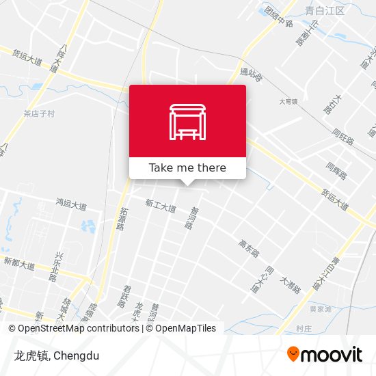 龙虎镇 map
