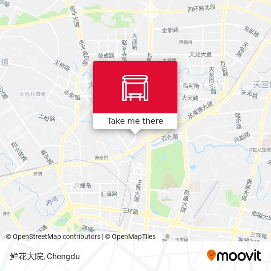 鲜花大院 map
