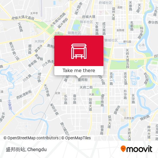 盛邦街站 map