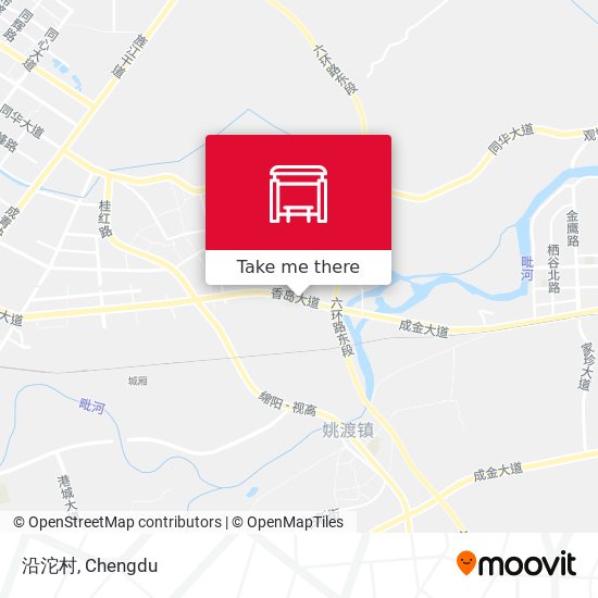 沿沱村 map