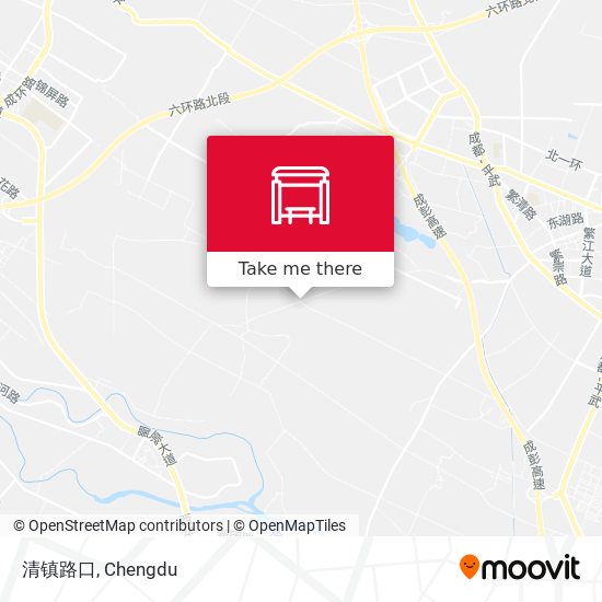 清镇路口 map