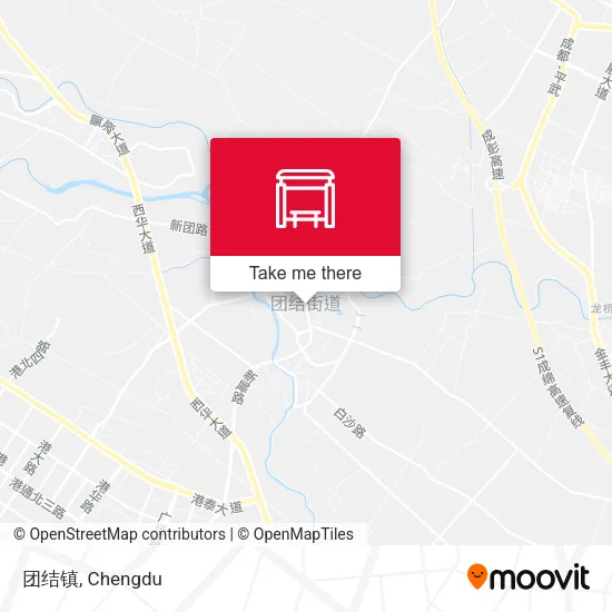 团结镇 map