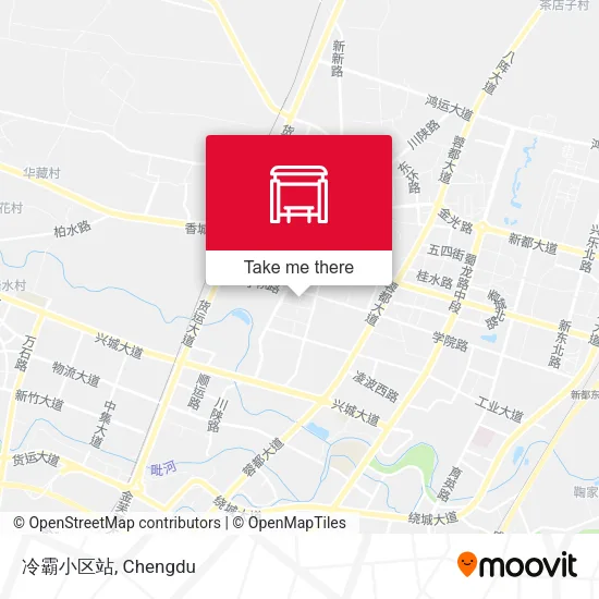 冷霸小区站 map