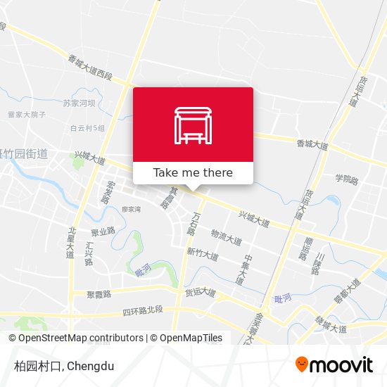 柏园村口 map