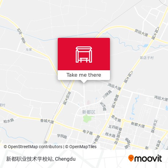 新都职业技术学校站 map