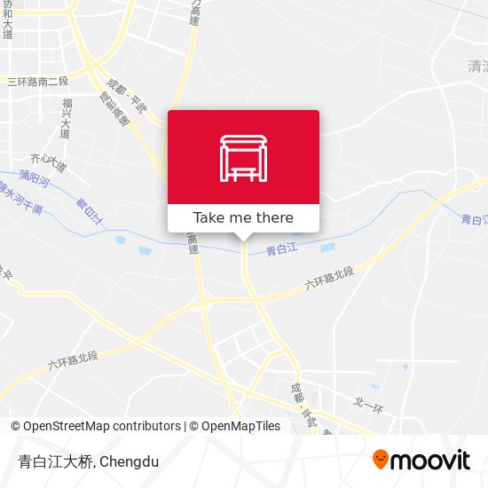 青白江大桥 map