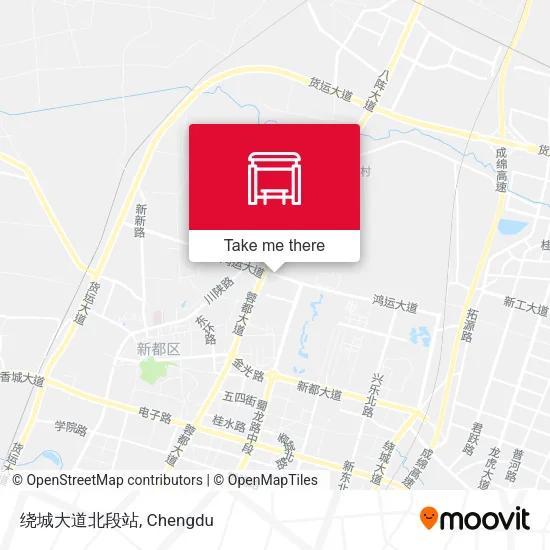 绕城大道北段站 map