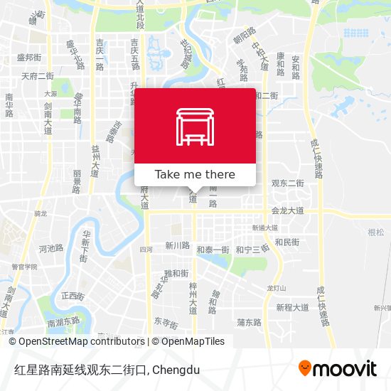 红星路南延线观东二街口 map