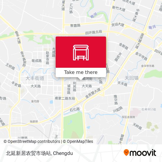 北延新居农贸市场站 map