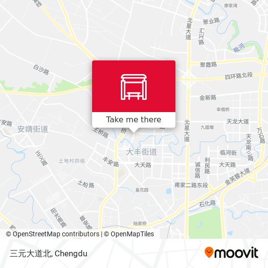 三元大道北 map