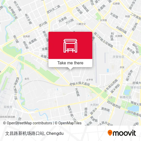 文昌路新机场路口站 map