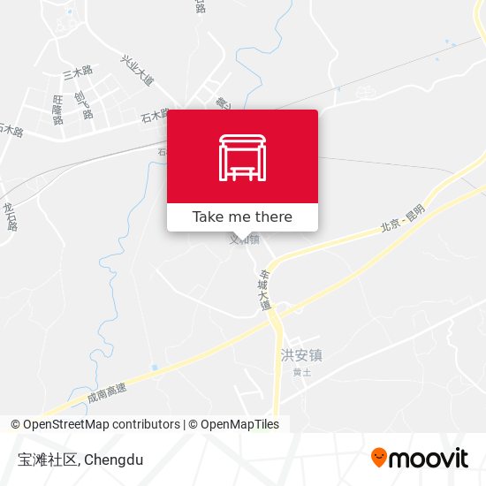 宝滩社区 map