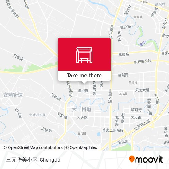 三元华美小区 map