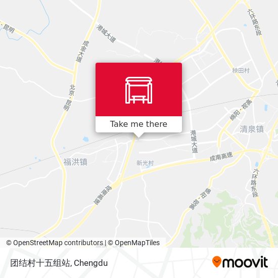 团结村十五组站 map