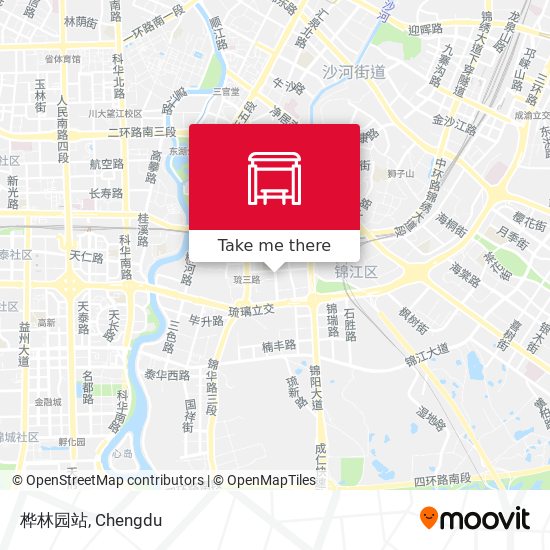 桦林园站 map