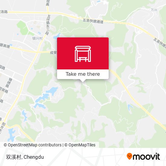 双溪村 map