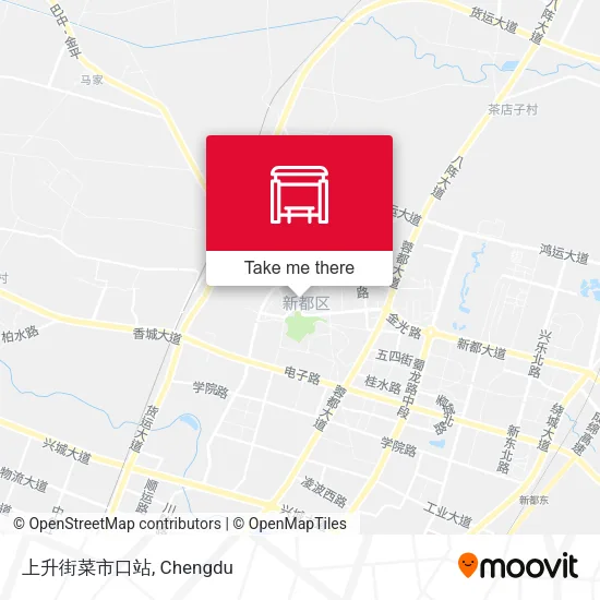 上升街菜市口站 map